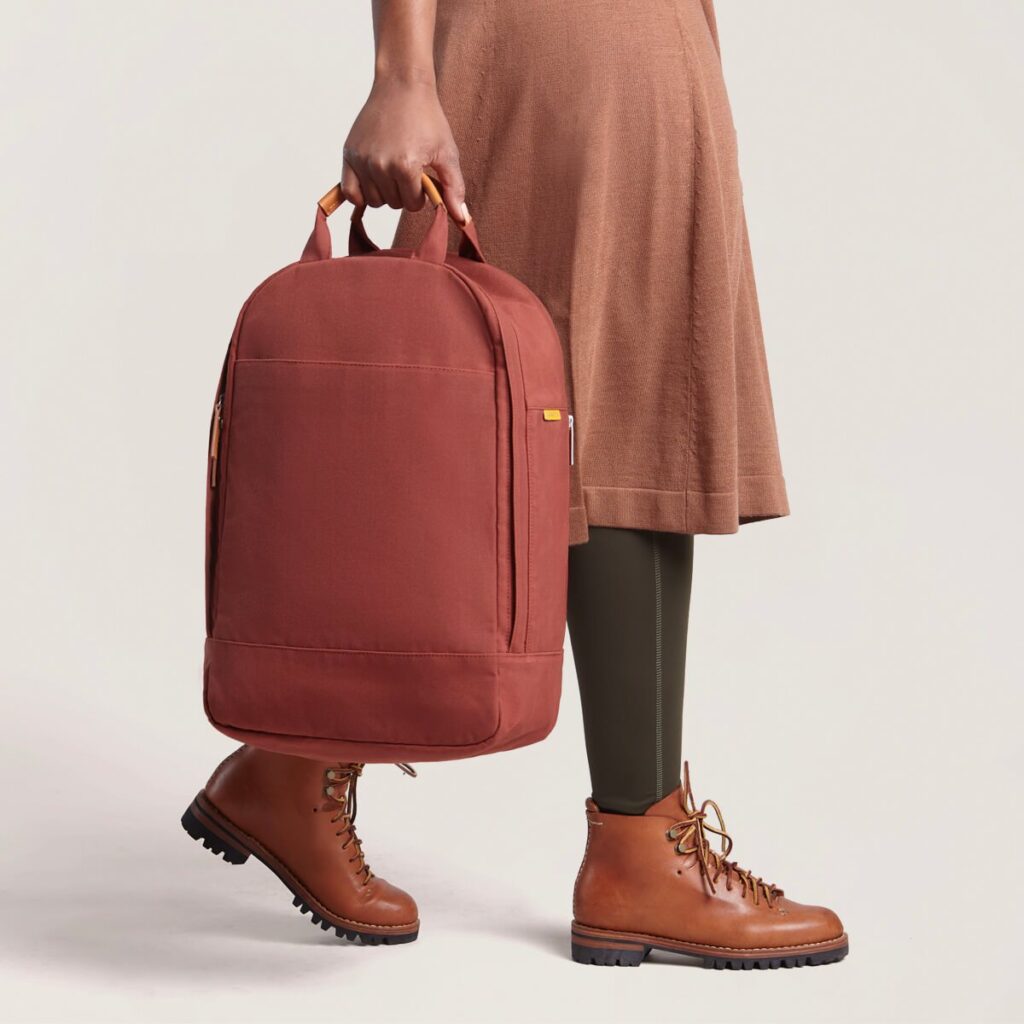 recycled canvas backpack