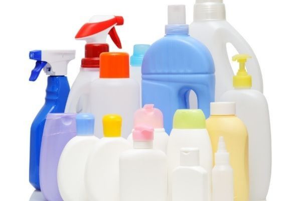 plastic bottles ready for recycling