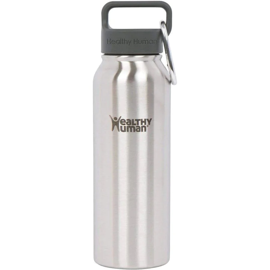 Healthy Human Reusable Water Bottles silver