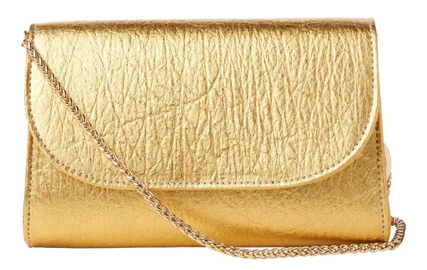 mini clutch handcrafted from Pinatex pineapple leather